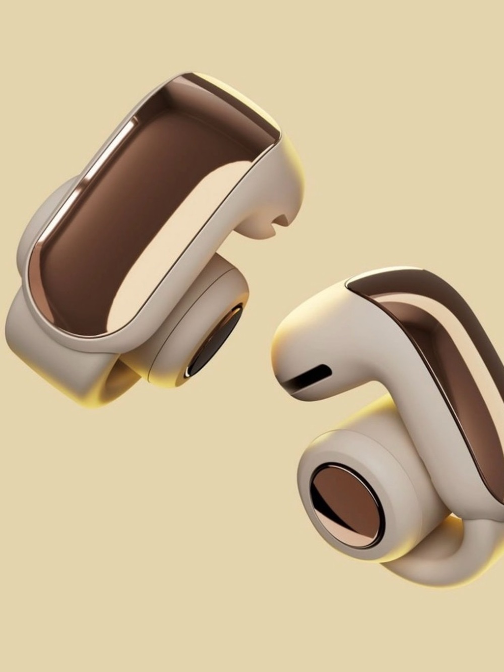 Bose Wireless Earbuds in Cream and Metallic Bronze